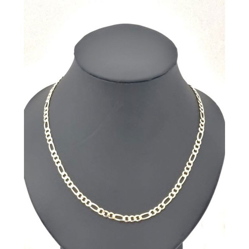 Chaine Figaro 4mm Or 9ct 10.5gr 55cm
