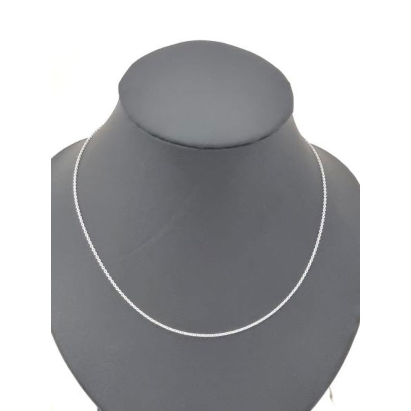 Karabiner in witgoud van 14-karaats. Zitten te draaien