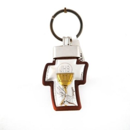 Porte-clés de communion en argent