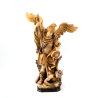 Statue de Saint Michel en bois. 30 cm