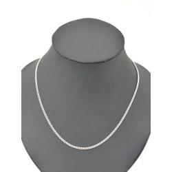 Chaine en argent Rhodié 50cm