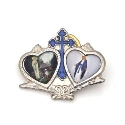 Pinnen met banner / wonderbaarlijke maagd