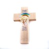 Croix en bois avec texte en français. 20 cm