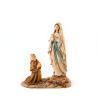 Statue de l'Apparition de Lourdes en bois. 17 cm