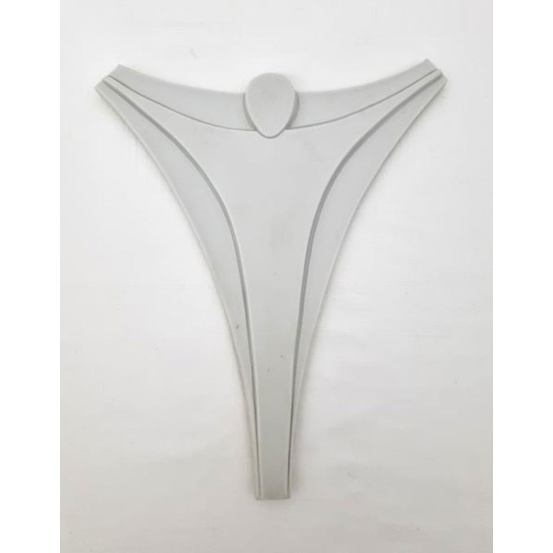 Crucifix moderne triangle en porcelaine