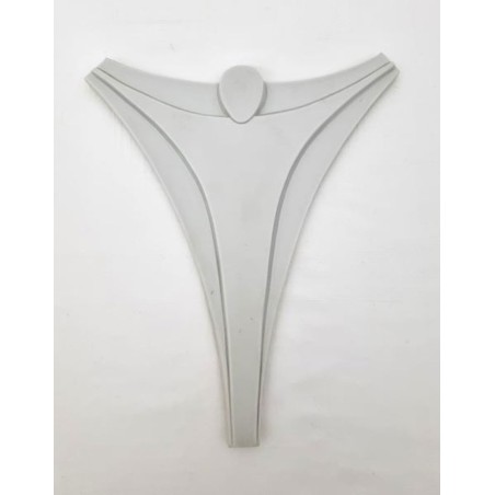 Crucifix moderne triangle en porcelaine