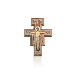 Croix S. Damien en bois 26x19cm