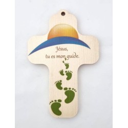 "Houten kruis van 13x9cm"