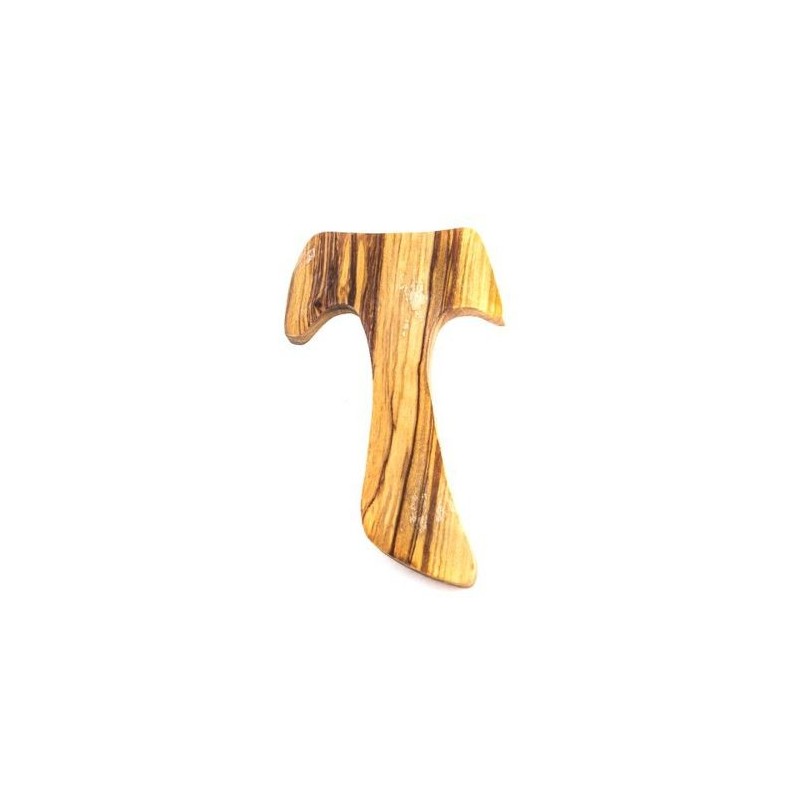 Croix Tau shomali en bois d'olivier