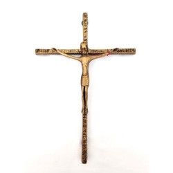CRUCIFIX BRONZE+CHRIST.