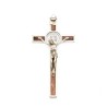 St. Benedictus kruis van metaal en rosewood. 12/6 cm