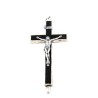 Crucifix laiton verni corps oxydé