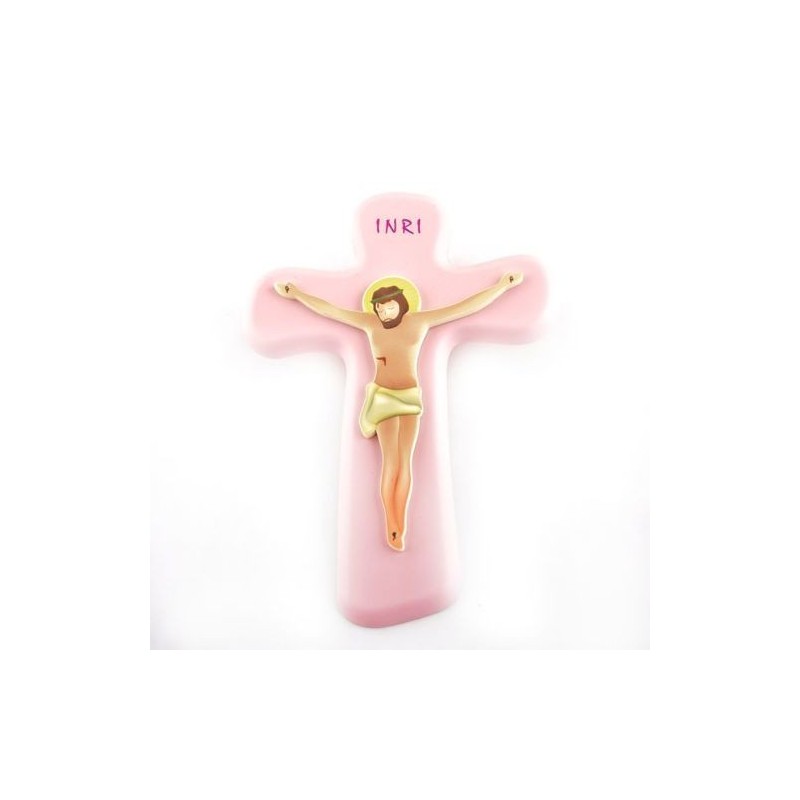 Crucifix en polymère disponible en couleurs différentes