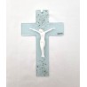 Croix en verre 16cm ICE VERDE