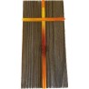 Houten raam met inzet Oranje glazen kruis 25x12cm