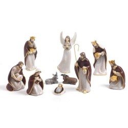 Kerststal van kerst 10 onderwerpen 20cm hars