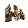 Crèche composée de 10 pièces en porcelaine. 23 cm