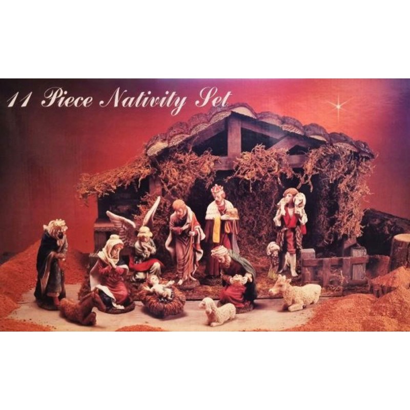Crèche de Noel 11 sujets + étable