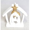 Crèche  avec Sainte Famille stylisée 13cm