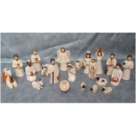 Crèche Onillon 16 sujets 10cm artisanale pierre reconstitué