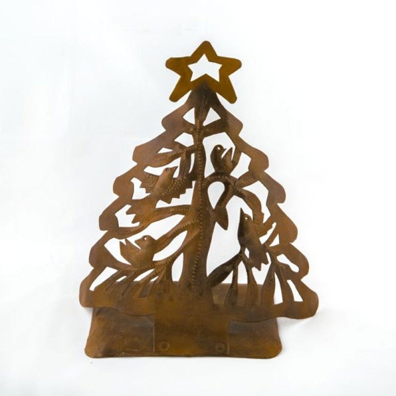 Sapin de Noël fabriqué en Haïti. 36 cm