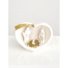 Mini creche coeur en resine