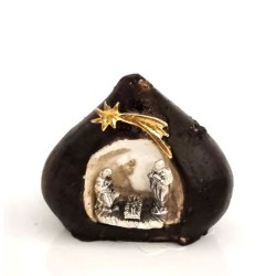 Mini metalen kerstkerststal