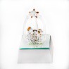 Mini plastic crèche met licht