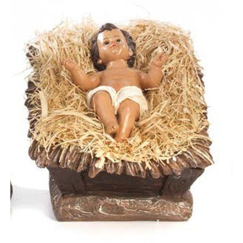 Enfant Jésus avec lit 26.5cm pour crèche