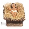Enfant Jésus avec lit 26.5cm pour crèche