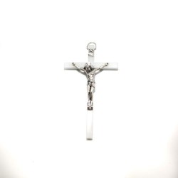 CRUCIFIX ACRYL+METAL PHOSPHO 14 CM