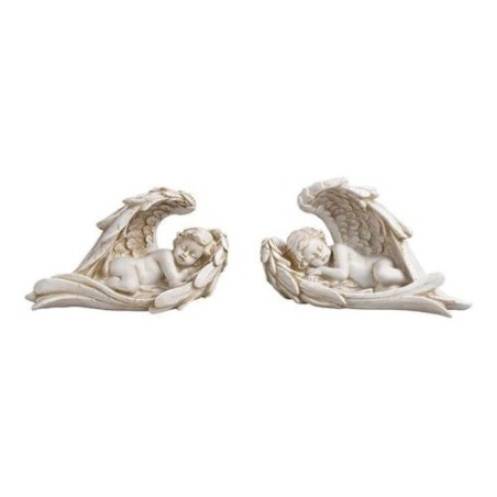 Ange dans ailes blanc 14X8X6cm 2 modèles
