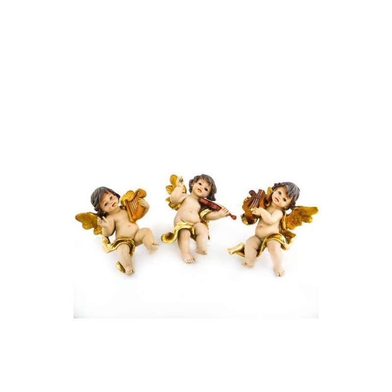 Resin muziek engel. 16 cm