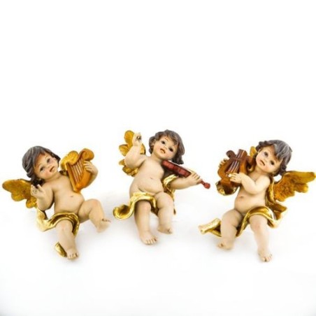 Resin muziek engel. 16 cm