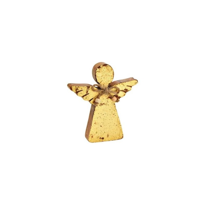 Deco houten engel 15x13x2 cm