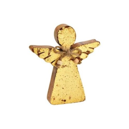 Deco houten engel 15x13x2 cm