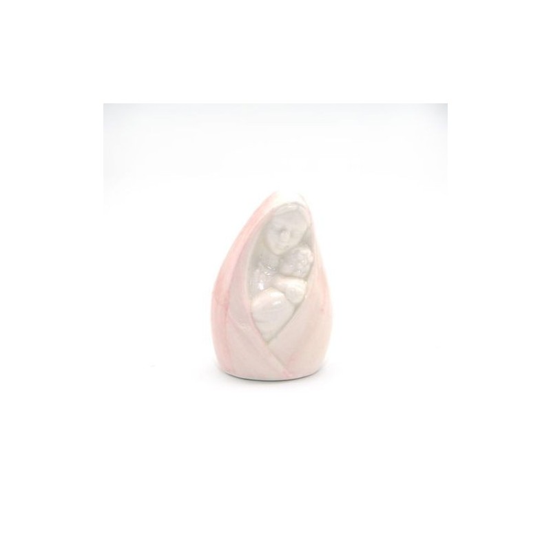 Statue de la Vierge Enfant en porcelaine. 6 cm