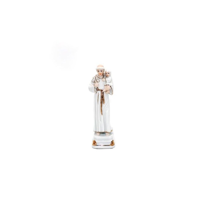 St. Anthony's porseleinen standbeeld. 15 cm
