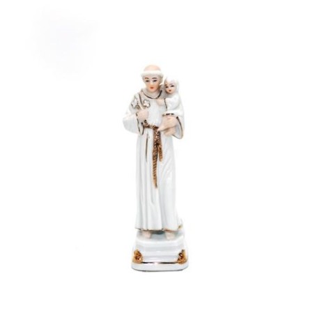 St. Anthony's porseleinen standbeeld. 15 cm