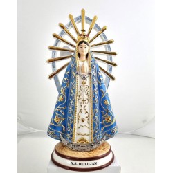 Statue de Notre Dame de Lujan en porcelaine. 40 cm. peut se mettre à l'extérieur