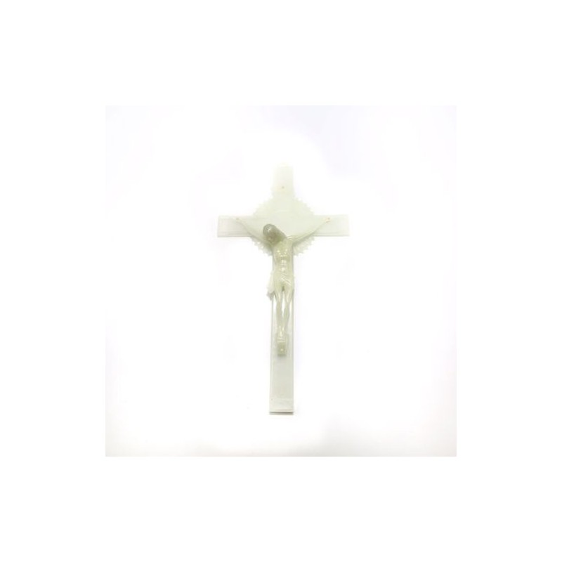 Croix lumineuse en PVC. 30 cm