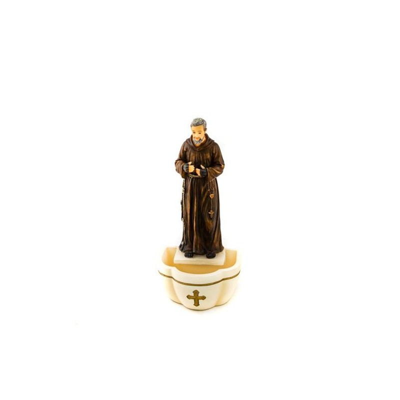 Bénitier de Padre Pio en porcelaine