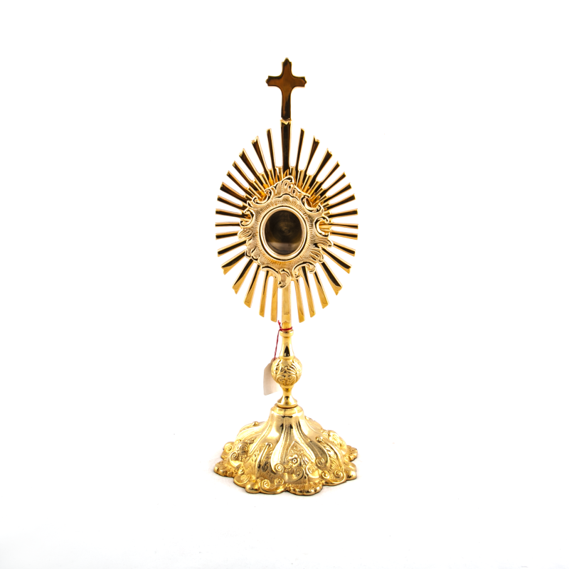 Gouden reliekschroef. 35 cm hoog