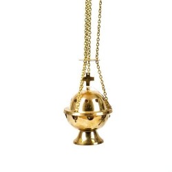 Golden Hanging Censer. 13 cm