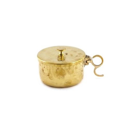 Ciboire doré. 10 cm de diamètre. 7 cm de haut
