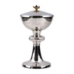 Ciboire argenté H:23cm