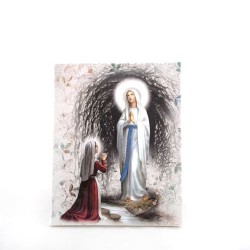 Cadre décoratif avec peinture de l’Apparition. 24/30 cm