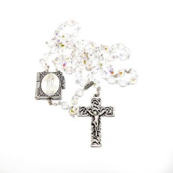 Chapelet de la Vierge Miraculeuse avec cœur en forme de livre