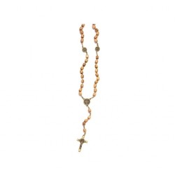 Chapelet bois d'olivier 7mm St Benoit