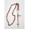 Chapelet en argent avec des perles en ambre de 6 mm